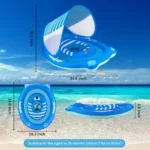Swimbobo -  Blue Bear Swimming Float With Detachable Canopy - Image 4
