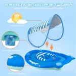 Swimbobo -  Blue Bear Swimming Float With Detachable Canopy - Image 6