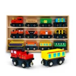 Wooden Magnetic Train Set