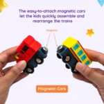 Wooden Magnetic Train Set - Image 4
