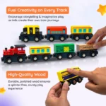 Wooden Magnetic Train Set - Image 3