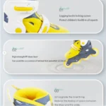 Cougar - Kids Rollers & Helmet & Protective kit / Yellow - Image 4
