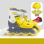 Cougar - Kids Rollers & Helmet & Protective kit / Yellow - Image 6