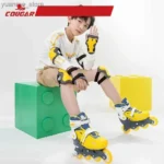 Cougar - Kids Rollers & Helmet & Protective kit / Yellow - Image 10