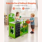 Wooden Grocery Store Playset for Kids - Image 6