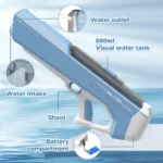 Rechargeable Water Splash Gun – Blue - Image 2