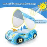 Swimbobo - Inflatable Swimming Float With Canopy - Blue - Image 5
