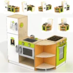Vevor- Wooden DIY Layout Pretend Play Corner Kitchen - Image 2