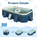 Swimbobo – Foldable Pool – Blue and Green - Image 3