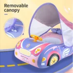 Swimbobo -  Inflatable Swimming Float With Canopy - Purple - Image 4