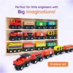 Wooden Magnetic Train Set - Image 2