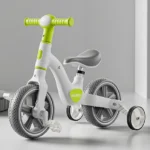 Kids Bicycle With Rear Wheels - Green - Image 2