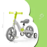 Kids Bicycle With Rear Wheels - Green - Image 3