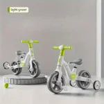 Kids Bicycle With Rear Wheels - Green - Image 4