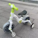Kids Bicycle With Rear Wheels - Green - Image 7