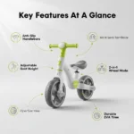 Kids Bicycle With Rear Wheels - Green - Image 6