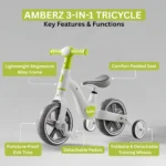 Kids Bicycle With Rear Wheels - Green - Image 5
