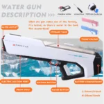 Rechargeable Water Splash Gun - White - Image 10