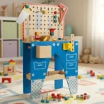 Acool Toy - Wooden Pretend Tool Bench - Image 9