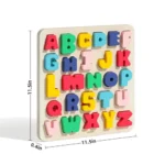 Mideer - Wooden Peg Puzzle: Alphabets - Image 3