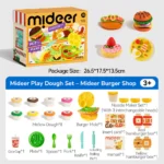Mideer - Mellow Dough Play Set Burger Diner - Image 2