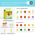 Mideer - Fruit & Veggie Mellow Dough Playset - Image 2