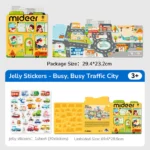 Mideer - Reusable Gel Stickers – The Bustling Traffic - Image 2