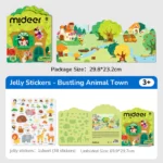 Mideer - Reusable Gel Stickers – The Busy Animal Town - Image 2