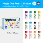 Mideer - Magic Dot Markers - 12 Colors - Image 2