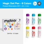 Mideer  - Magic Dot Markers - 6 colors - Image 2