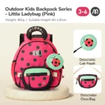 Mideer - Kindergarten backpack – Pink Ladybug - Image 2