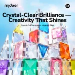 Mideer - Diamond - Cut Transparent Magnetic Tiles - Image 4