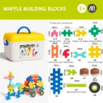 Mideer - Big Waffle Blocks - 82 Pcs - Image 2