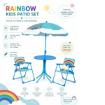 Kids Rainbow Outdoor Seating Set - Image 2