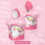 Swimbobo – Kids Swimming Towel – Pink - Image 2