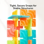 Mideer - Translucent Color Snowflake Blocks - 150pcs - Image 9