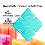 Mideer - Translucent Color Snowflake Blocks - 150pcs - Image 10