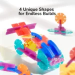 Mideer - Translucent Color Snowflake Blocks - 150pcs - Image 11