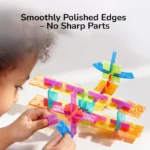 Mideer - Translucent Color Snowflake Blocks - 150pcs - Image 3
