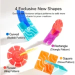 Mideer - Translucent Color Snowflake Blocks - 150pcs - Image 6