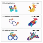 Mideer - Translucent Color Snowflake Blocks - 150pcs - Image 8